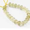 Natural Lemon Quartz Faceted Roundel Beads Strand Length 5 Inches and Size 7.5mm to 8.5mm approx.